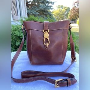 Dooney & Bourke Brown Leather Crossbody Bag